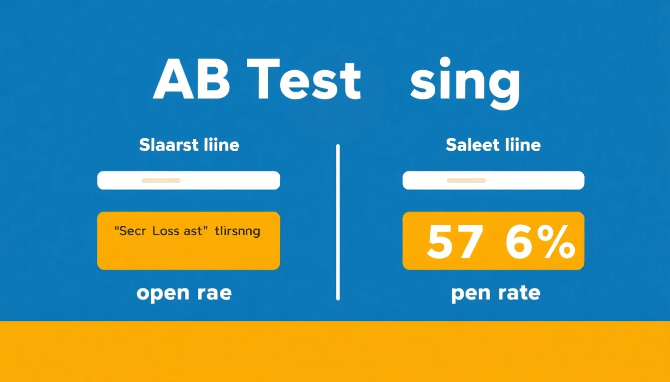 A/B testing email subject lines for cart recovery