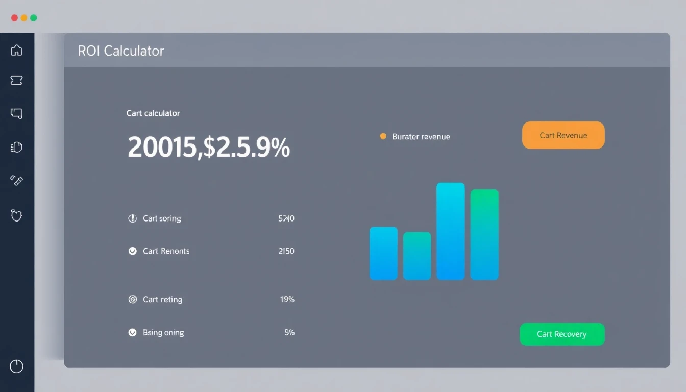 ROI calculator for cart recovery solutions
