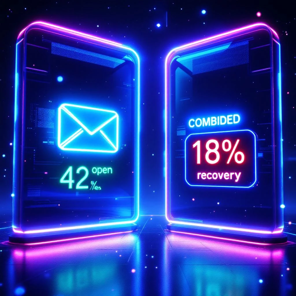 Email vs SMS for cart recovery comparison