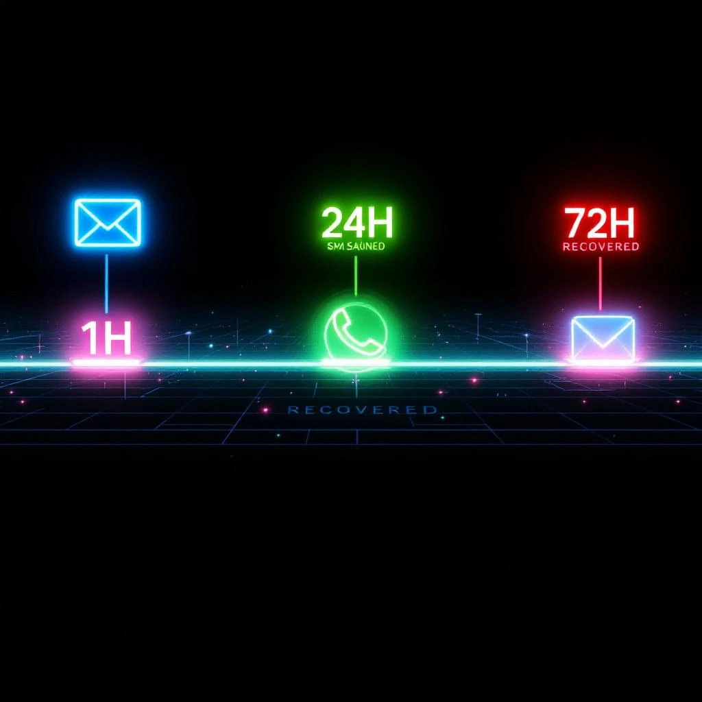 Email and SMS recovery sequence flow