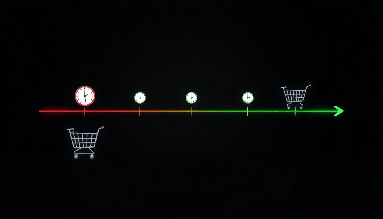 Reactive vs predictive cart recovery timeline - when intervention happens matters