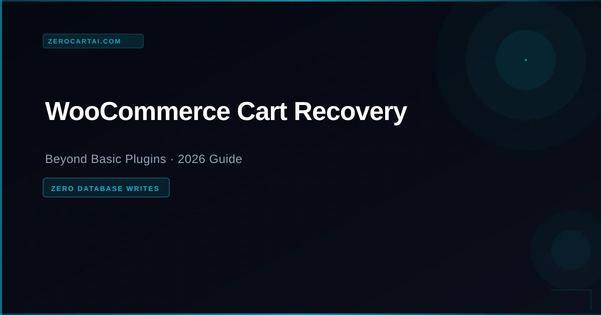 WooCommerce cart recovery beyond plugins overview